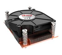 Akasa AK-CC1109BP01 système de refroidissement d'ordinateur Processeur Refroidisseur d'air 7,7 cm Noir, Cuivre 1 pièce(s)