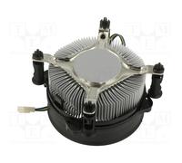 Akasa Refroidisseur CPU Lo-Noise AK-CC6603EP01 LGA1700 77 W TDP Noyau alu Ventilateur PWM 95mm Noir