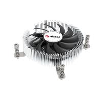 Akasa AK-CC6610EP01 système de refroidissement d'ordinateur Processeur Refroidisseur d'air 7,5 cm Noir, Argent 1 pièce(s)