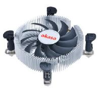 Akasa AK-CC7122BP01 système de refroidissement d'ordinateur Processeur Refroidisseur 7,5 cm Aluminium, Bleu