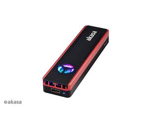 Akasa AK-ENU3M2-06 Boîtier de disques de stockage Enceinte ssd Noir M.2