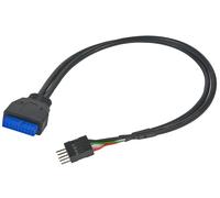AKASA - Câble d'adaptateur USB 3.0 vers USB 2.0 pour carte mère, 300 mm