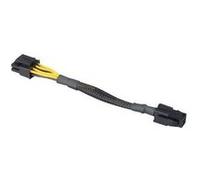 Akasa - Câble d'alimentation - 8 broches EPS12V (M) pour ATX12V 4 broches (F) - 15 cm - Noir maille Noir maille G