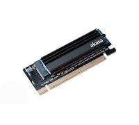 Akasa Compatible M.2 PCIe Adapter mit Kühler - Schwarz
