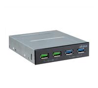 Akasa Compatible Usb 3.1 Gen2 Und Quick Charge Panel 5,25 Zoll - Schw
