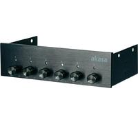 Akasa AK-FC-08BKV2 contrôleur de vitesse du ventilateur 6 canaux Noir