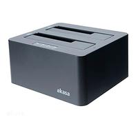 Akasa DuoDock X3 USB 3.0 Dual Bay - Schwarz