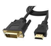 Akasa AK-CBHD06-20BK câble vidéo et adaptateur 2 m DVI-D HDMI Noir