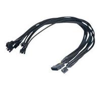 Akasa FLEXA FP5 - Répartiteur d'alimentation de ventilateur - MLI à 4 broches (F) pour alimentation interne 4 plots, MLI à 4 broches (M) - 45 cm G