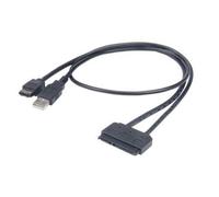 Convertisseur de câble Akasa Flextor eSATA/SATA 0.4 m - AK-CBSA03-80BK - 0.40 m - noir - [1x SATA f