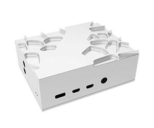 Akasa Gem A-RA09-M1S Boîtier de Refroidissement Passif pour Raspberry Pi 4 | Boîtier sans Ventilateur 100% Aluminium Pur | Puissant et Ultra Silencieux | Ouverture cachée Micro SD et GPIO | Argenté