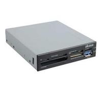 Akasa Internal Card Reader - Lecteur de carte - 3,5 po (CF I, CF II, MS PRO, MMC, SD, xD, MS PRO Duo, MMCmobile, microSD, SDHC, MS Micro, microSDHC, xD Type H, xD Type M, SDXC) - USB 3.0 G