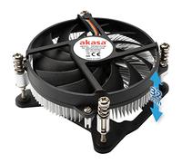 Akasa KS12 | Refroidisseur à profil bas 31,8 mm | Refroidisseur de processeur PWM | Faible bruit | TDP 65 W | AK-CC6308EP01 | Optimisé pour les boîtiers Mini-ITX et HTPC