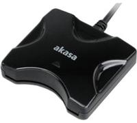 Akasa Lecteur de carte à puce externe - Noir - USB 2.0 - 65 x 60 x 18 mm - Windows 2000/XP/VISTA/7 Mac O Akasa