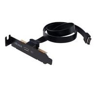 Akasa Câble de Support PCI Discret avec USB 3.1 Gen 2 Type-C | Cartes de Port USB | 10 Go/s | SuperSpeed+ | 50 cm | AK-CBUB37-50L