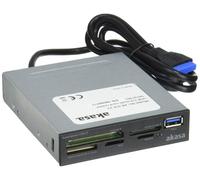 Akasa Memory Card Reader, Internal, USB 3.0, Compatible with SDHC/SDXC/UHS-Black