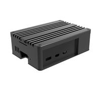 Akasa Pi-5 Pro, Aluminum Raspberry Pi 5 Case with heatsink, Fanless Passive Cooling, Concealed Micro SD & GPIO Opening, Thermal Kit Included, Black, A-RA13-M2B