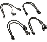 Akasa PWM Lüftersplitter, 4er Pack Contrôleur de ventilateur PC noir