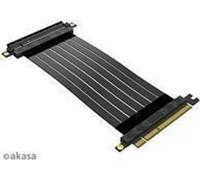 Akasa Riser Black X2 Mark IV, Câble Premium PCIe 4.0 x16 Riser, 20 cm