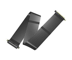 Akasa RISER BLACK XL | Câble d'extension PCIe 3.0 | Câble d'extension PCIe | Blindage EMI | 1000 mm | AK-CBPE01-100B