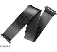 Akasa Riser Black XL, Premium PCIe 3.0 x 16 Riser Kabel, 100cm - Schwarz