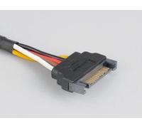 Akasa Câble d'extension d'alimentation AK-CBPW04-30 SATA 15 broches 30 cm Noir maillé M→F