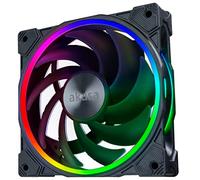 Akasa SOHO AR14, 140 mm Addressable RGB PC, Fan PWM, jusqu'à 1800 tr/min, LED ARGB 5 V 3 broches, ventilateur silencieux pour boîtiers d'ordinateur, refroidisseur de processeur et dissipateur
