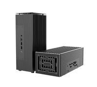 Akasa Turing Duo Pro, Designed for ASUS ExpertCenter PN53 & PN64, Aluminium Fanless NUC Case with Copper Thermal Kit, Supports up to 40W TDP, Vertical Or Horizontal Placement, A-NUC99-M1B