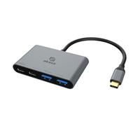 Akasa Hub USB-C AK-CBCA31-18BK Aluminium 4-en-1 PD100W 10Gbps 2xUSB-A 1xUSB3 MacBook/iPad/PC