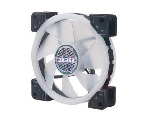 Akasa Vegas TLX Boitier PC Ventilateur 12 cm Noir, Blanc