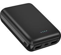 Akashi 10 000 mAh Powerbank, 2x ports USB Connecteur - Noir