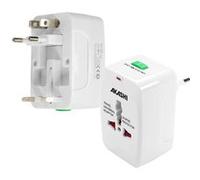 Akashi Adaptateur universel de voyage - Protection surtension - Compatible Apple, Crosscall, Huawei