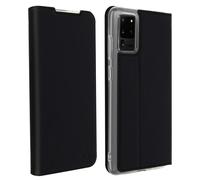 Akashi, Akashi Flip Cover avec porte-carte & fonction stand pour Galaxy S20 Ultra, Noir