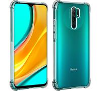 Akashi, Akashi Xiaomi Redmi 9 Housse en silicone Bumper, antichoc, transparente