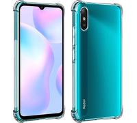 Akashi, Akashi Xiaomi Redmi 9A étui pare-chocs en silicone, antichoc, transparent