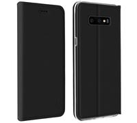 Akashi, Akashi Flip Cover Portefeuille avec fonction support pour Samsung Galaxy S10e, Noir