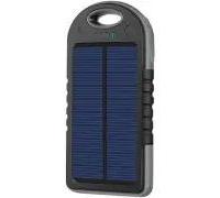 Akashi Batterie de Secours 10000 mAh Solaire Noir (ALTPBSOLAR10GR)