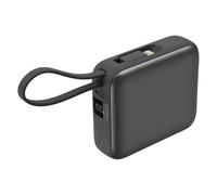 Batterie externe 10000mAh 22.5W Câble USB-C et Lightning et Port USB C Akashi Gris foncé