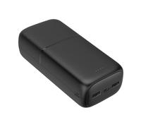 Akashi Batterie Externe 30000 mAh 2x Ports USB et 1x USB-C 18W Compacte Noir