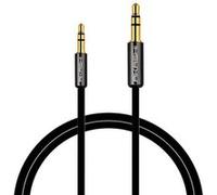 AKASHI Cable Audio Stereo Jack 2,5Mm Vers 3,5Mm - Male/Male - Compatible Avec Tous Les Casques De La Marque Bose - Noir - 1 Metre Noir