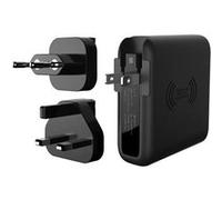 AKASHI Chargeur De Voyage Universel 3 En 1 Prise Eu/Uk/Us Blanc G