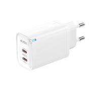 Chargeur Secteur GaN 45W Double USB-C Power Delivery Blanc