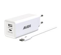 Akashi Chargeur Secteur 83W USB-C + USB-A