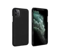 Akashi - Coque de protection pour téléphone portable - cuir italien authentique - noir - pour Apple iPhone 11 Pro Max