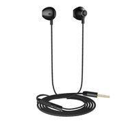 Akashi Écouteurs Filaires Jack 3,5 mm avec Microphone Intégré Noir