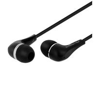 Akashi Écouteurs Stéréo Intra-auriculaire Filaire Télécommande Jack 3.5mm Noir