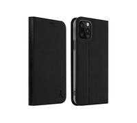 Akashi - Etui à rabat pour téléphone portable - cuir TPU - noir - 6.7" - pour Apple iPhone 12 Pro Max