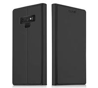 Akashi Étui de Protection en Cuir pour Portefeuille et Porte-Cartes pour Samsung Galaxy Note 9