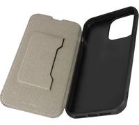 Etui pour iPhone 13 Cuir Véritable Porte-carte Support Vidéo Noir