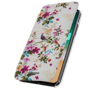 Housse pour iPhone X / XS Étui Coque Portefeuille Chant d'oiseaux Multicolore